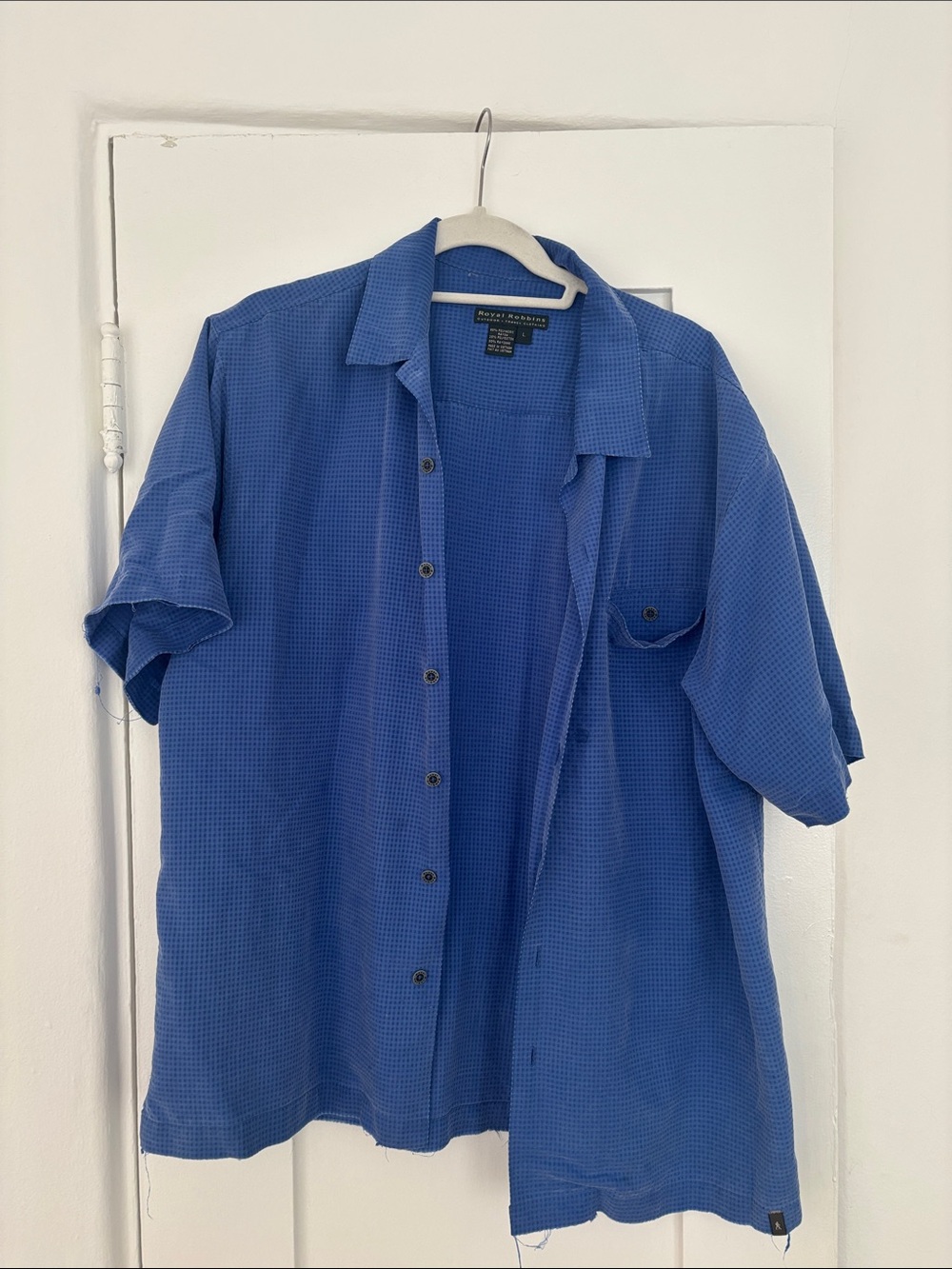 Tommy Bahama Royal Blue Short-Sleeve Button-Down Shirt